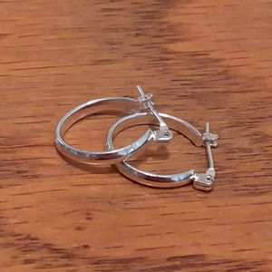 Silver Hoops